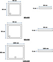 Rea Savoy 80x80 (черный)