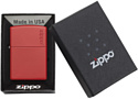 Zippo Red Matte Zippo Logo 233ZL-000051