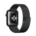 Apple Watch 42mm Space Black with Space Black Milanese Loop (MMG22)