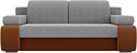 Лига диванов Денвер 100191 (рогожка, серый/коричневый)