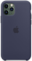 Apple Silicone Case для iPhone 11 Pro Max (темно-синий)