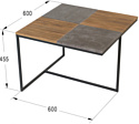 Калифорния мебель Фьюжн квадро (дуб американский/серый бетон)