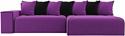 Лига диванов Кельн 105083 (правый, фиолетовый/черный)