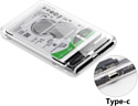 USBTOP SATA – USB-C – USB3.0 (пластик, прозрачный)