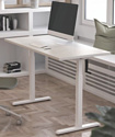 ErgoSmart Manual Desk Compact 1360x800x36 мм (альпийский белый/черный)