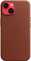 Apple MagSafe Leather Case для iPhone 14 (темно-коричневый)