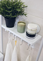 Swed House  Bathroom Shelf With Hooks R5180