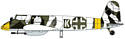 Hasegawa Штурмовик Henschel HS129B-2 Winter Camouflage