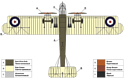 ARK models AK 72034 Английский тяжёлый бомбардировщик Виккерс «Вими» IV