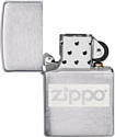 Zippo Brushed Chrome 49358 (с фляжкой 89 мл)