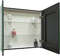 Континент  Mirror Box Black Led 80х80