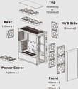 Thermaltake S250 TG ARGB Snow CA-1Y6-00M6WN-00