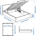 Ikea Мальм 200x160 (белый, с ПМ) 004.048.07