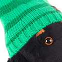 Basik & Co в зеленой шапке и шарфе (25 см)