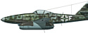 Hasegawa Истребитель Messerschmit Me262A KG51