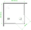 Royal Bath RB100HPD-T-CH 100x100