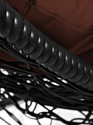 M-Group Кокос на подставке 11590405 (черный ротанг/коричневая подушка)