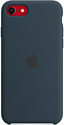 Apple Silicone Case для iPhone SE (синяя бездна)