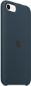 Apple Silicone Case для iPhone SE (синяя бездна)