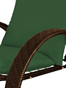 M-Group Фасоль 12370204 (коричневый ротанг/зеленая подушка)
