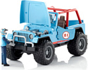 Bruder Jeep Cross country Racer blue 02541