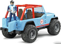 Bruder Jeep Cross country Racer blue 02541