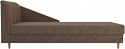 Лига диванов Астер 104523 (левый, рогожка, коричневый)
