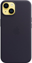 Apple MagSafe Leather Case для iPhone 14 (чернила)