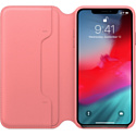 Apple Leather Folio для iPhone XS Peony Pink