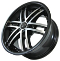 Sakura Wheels R5904 8x17/6x114.3 D66.1 ET25 Черный с полировкой