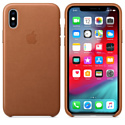 Apple Leather Case для iPhone XS Saddle Brown