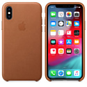 Apple Leather Case для iPhone XS Saddle Brown