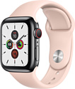 Apple Watch Series 5 40mm GPS + Cellular Stainless Steel Case with Sport Band