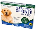 VetriScience капли от блох и клещей Flea+Tick Defense для собак и щенков 3шт. в уп.
