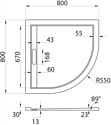 Cezares TRAY-AS-R-80-30-W