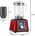 Tribest Dynapro Commercial High-Speed Vacuum Blender DPS-2250 (красный)