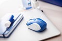 Logitech Wireless Mini Mouse M187 Blue USB