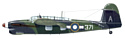 ARK models AK 72010 Английский палубный бомбардировщик-торпедоносец Фэйри