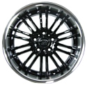 Sakura Wheels R820 7.5x17/5x114.3 D73.1 ET38 Черный с полировкой