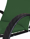 M-Group Фасоль 12370404 (черный ротанг/зеленая подушка)