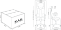 Kulik System Elegance (экокожа, синий с подголовником)