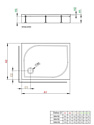 Radaway Delos D со съемной панелью 90x75 (левый) (4D97514-03L)