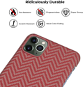 Pitaka MagEZ для iPhone 11 Pro Max (herringbone, красный/оранжевый)