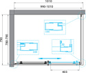 BelBagno UNO-195-AH-1-100/80-C-Cr