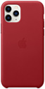 Apple Leather Case для iPhone 11 Pro (красный)