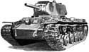 ARK models AK 35028 Советский тяжёлый огнемётный танк КВ-8