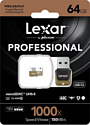 Lexar microSDXC UHS-II 64GB + кардридер [LSDMI64GCBNL1000R]