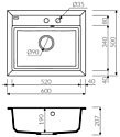 MARMORIN IVO 1 bowl sink 718 103