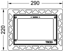 Tece Монтажная рамка Loop Square 9240644