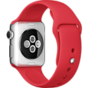 Apple Watch Sport 38mm Stainless Steel with Red Sport Band (MLLD2)